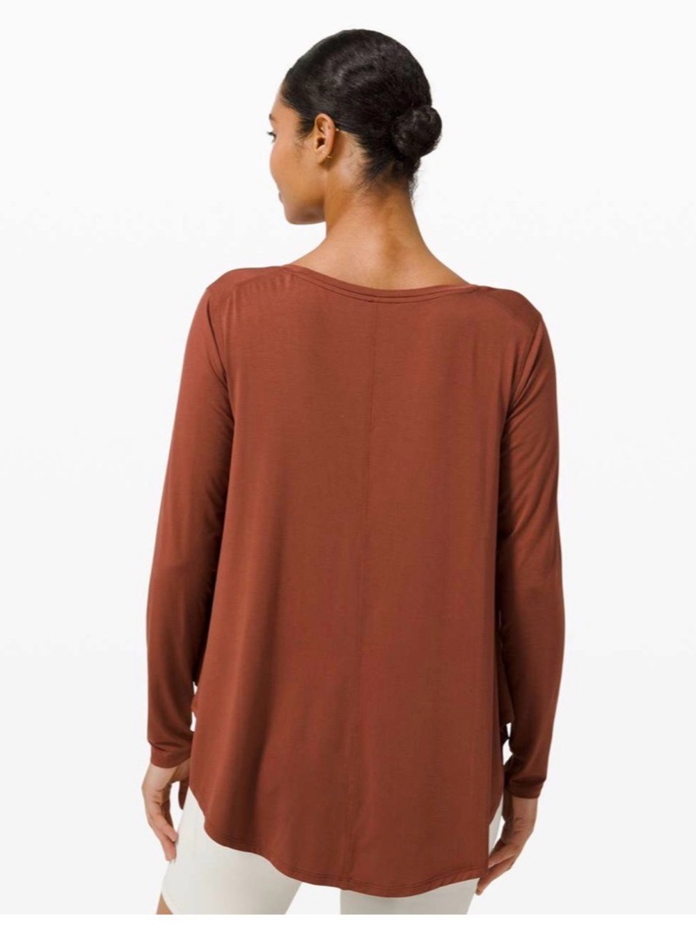 Lululemon Up for Down Time Long Sleeve,
Dark Terracotta, size 10 - Picture 2 of 11